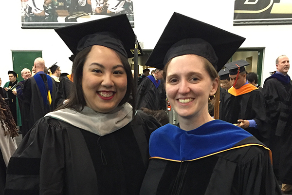 Kaska and Michelle at Graduation